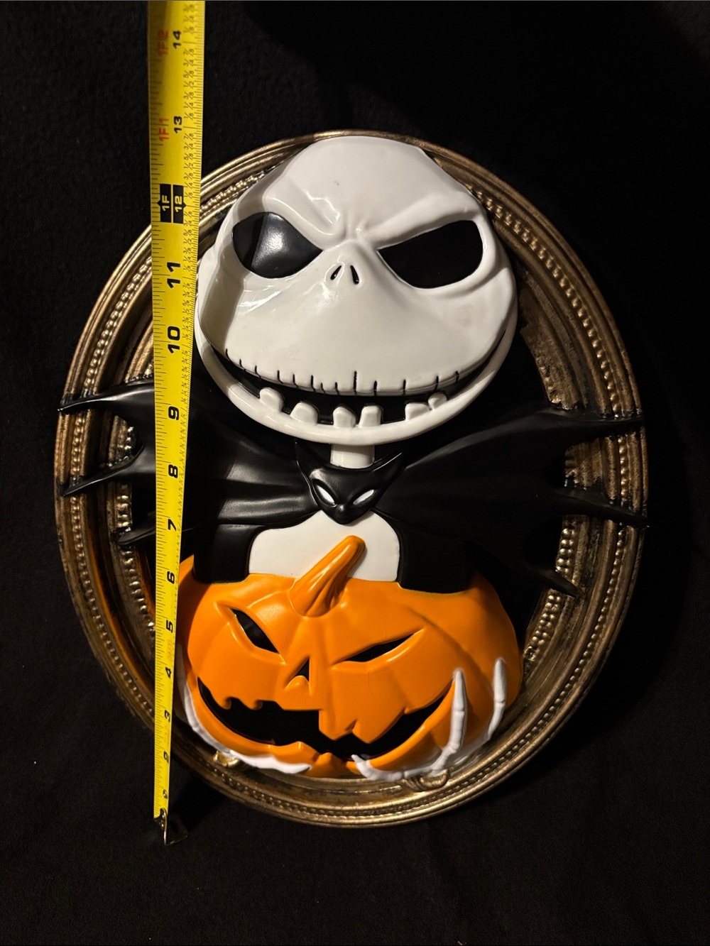 Jack Skellington light-up wall decor pumpkin framed - Picture 2 of 5
